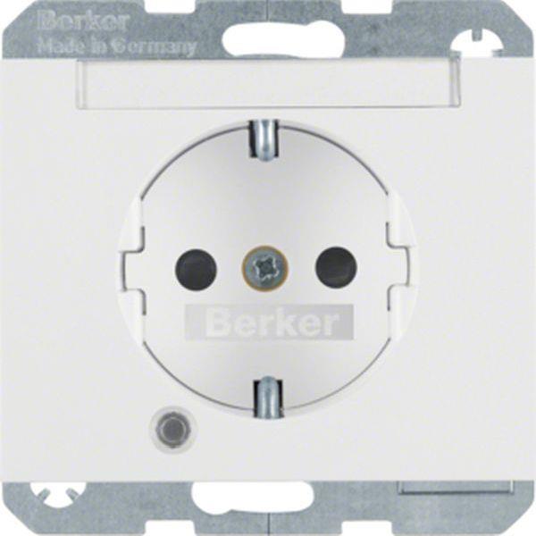 Berker Steckdose SCHUKO LED BSF erh BS K.1 pw