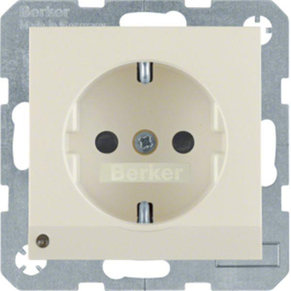 Berker Steckdose SCHUKO m LED-OL S.1/B.x weiß