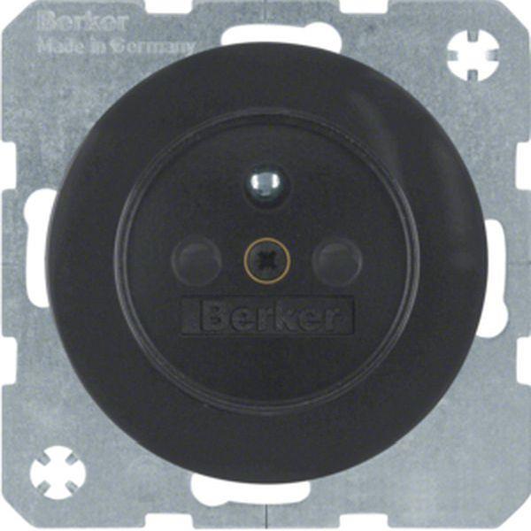 Berker Steckdose m SK-Stift erh. BS R.1/R.3 sw
