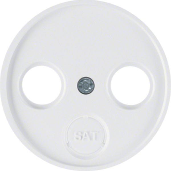 Berker Zentralstück für Ant. 2/3Loch R.x polarw