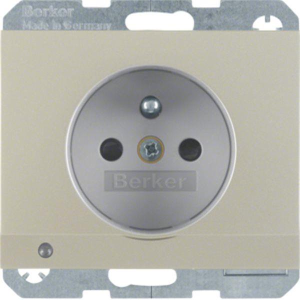 Berker Steckdose m Schutzko.-Stift u LED K.5 Es
