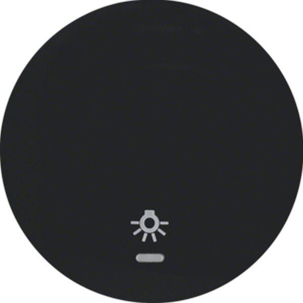 Berker Wippe mit klar Linse u Sym Licht R1/3 sw