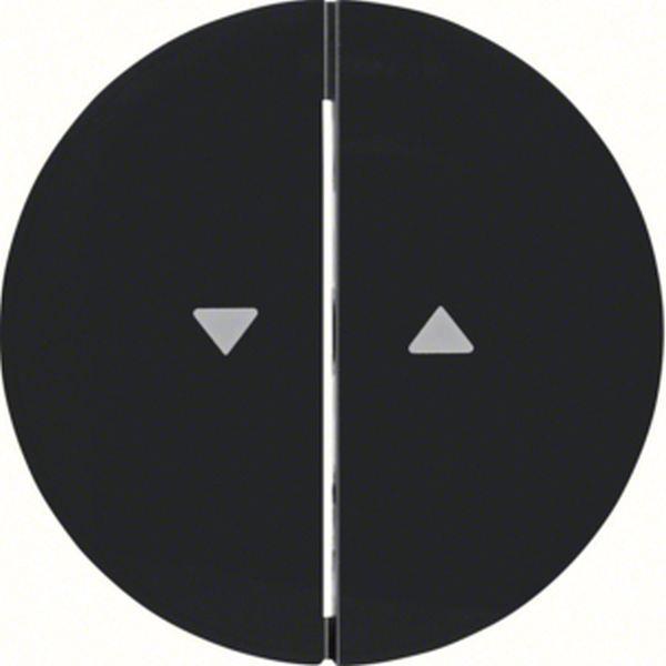 Berker Wippen m Aufdruck Symbol Pfeil R.1/3 sw