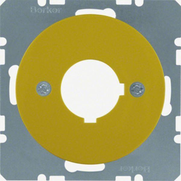 Berker Zentralstück f BG Ø 22,5 mm gelb glänz