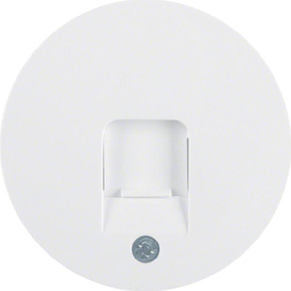 Berker Zentralstück m Staubs R.1/R.3 polarweiß