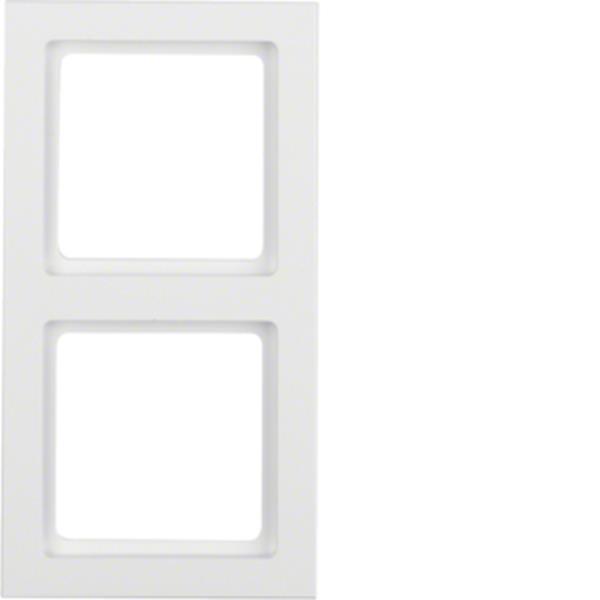 Berker Abdeckrahmen 2-fach Q.3 polarweiß, samt Berker Abdeckrahmen 2-fach Q.3 polarweiß, samt