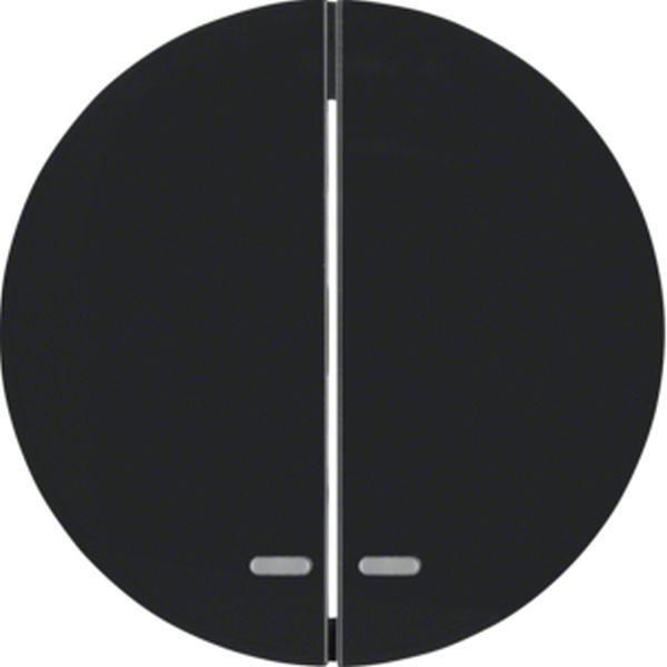 Berker Wippen m klarer Linse R.1/R.3 schwarz