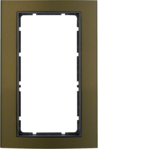 Berker Rahmen B.3 Alu, braun/anthrazit