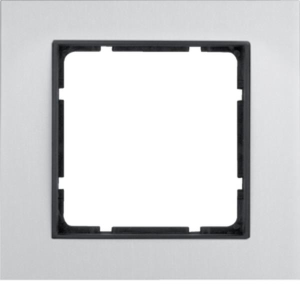 Berker Rahmen 1fach B.7 Alu/anthrazit