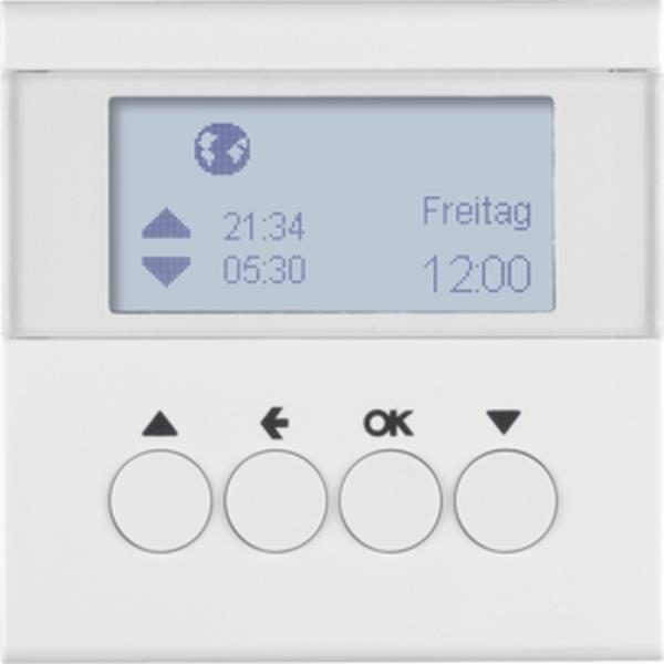 Berker Berker Jalousie-Schaltuhr S.1/B.3/B.7 polarweiß, glänzend, Jalousiesteuer Berker Berker Jalousie-Schaltuhr S.1/B.3/B.7 polarweiß, glänzend, Jalousiesteuer