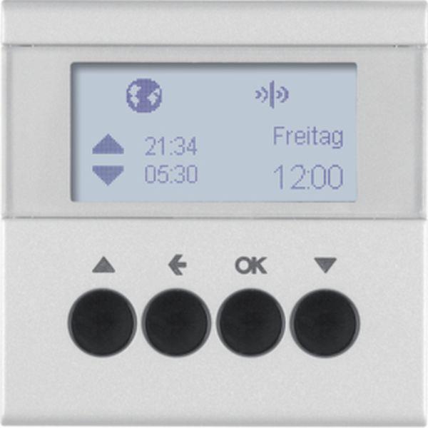 Berker KNX-Funk Jalou-Uhr quickl B.7 alu matt Berker KNX-Funk Jalou-Uhr quickl B.7 alu matt