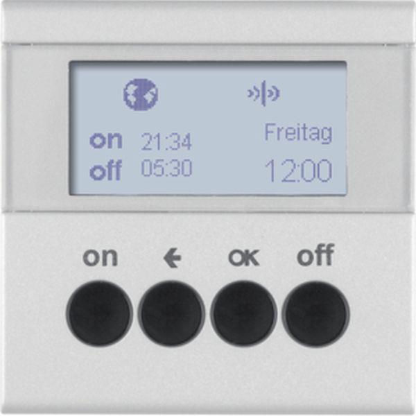 Berker KNX-Funk Zeitsch.uhr quickl B.7 alu matt Berker KNX-Funk Zeitsch.uhr quickl B.7 alu matt