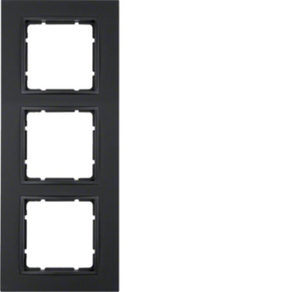 Berker Berker Rahmen 3-fach Serie B.7 anthrazit, matt Berker Berker Rahmen 3-fach Serie B.7 anthrazit, matt