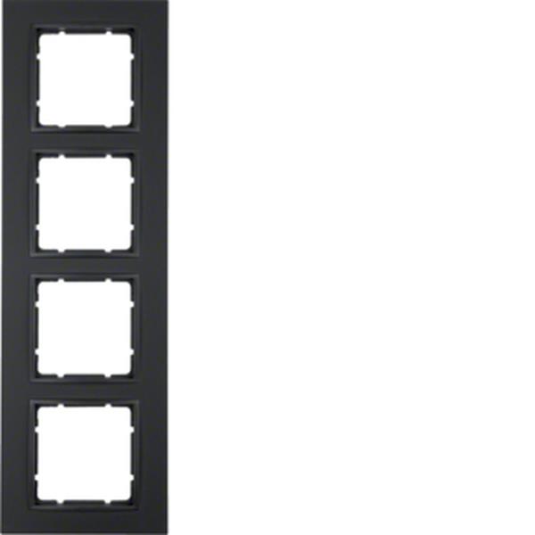 Berker Rahmen 4fach B.7 anthrazit matt Berker Rahmen 4fach B.7 anthrazit matt