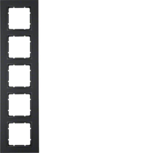 Berker Rahmen 5fach B.7 anthrazit matt Berker Rahmen 5fach B.7 anthrazit matt