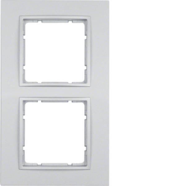 Berker Rahmen 2fach B.7 alu matt Berker Rahmen 2fach B.7 alu matt