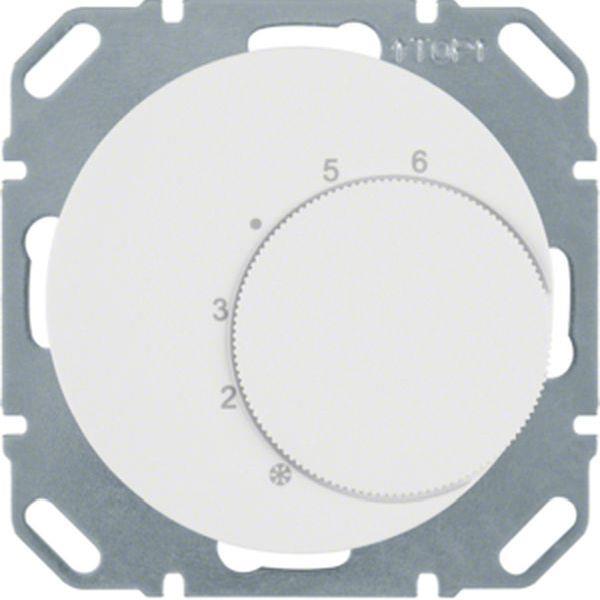 Berker Berker Temperaturregler mit Wechsler + Zentralstück R.1/R.3 polarweiß, gl Berker Berker Temperaturregler mit Wechsler + Zentralstück R.1/R.3 polarweiß, gl