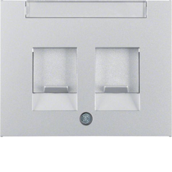 Berker Zentralstück m Staubs u BF K.5 Alu