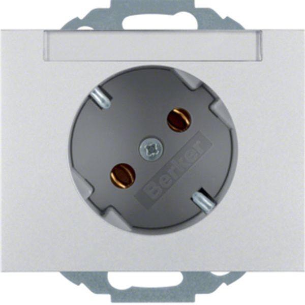 Berker Steckdose SCHUKO 45° m BF K.5 Alu