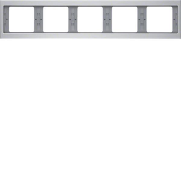 Berker Rahmen 5fach waag K.5 Alu