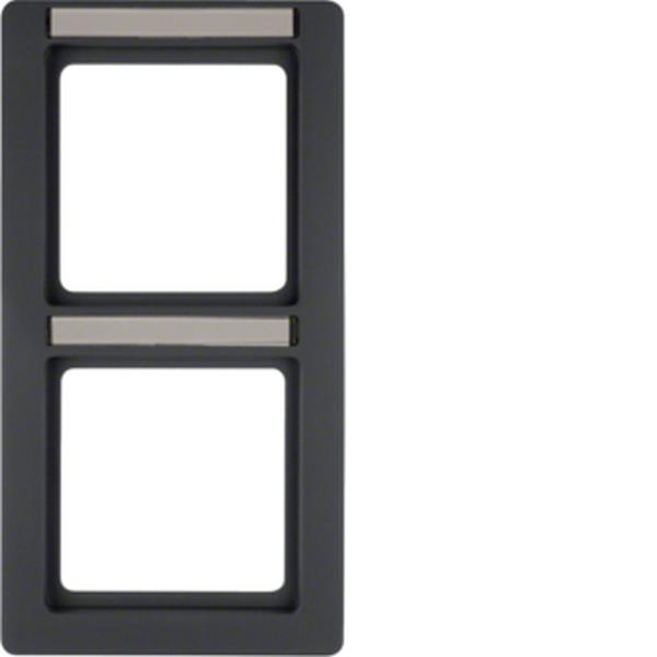 Berker Rahmen 2fach senk mit BF Q1 anth