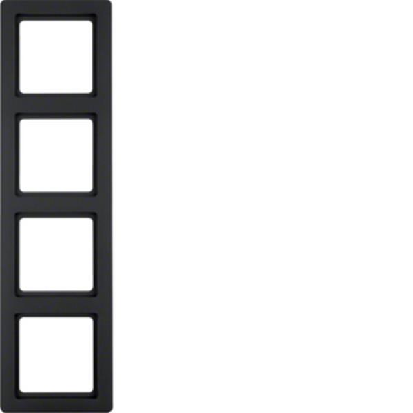 Berker Berker Rahmen 4-fach Serie Q.1 anthrazit, samt