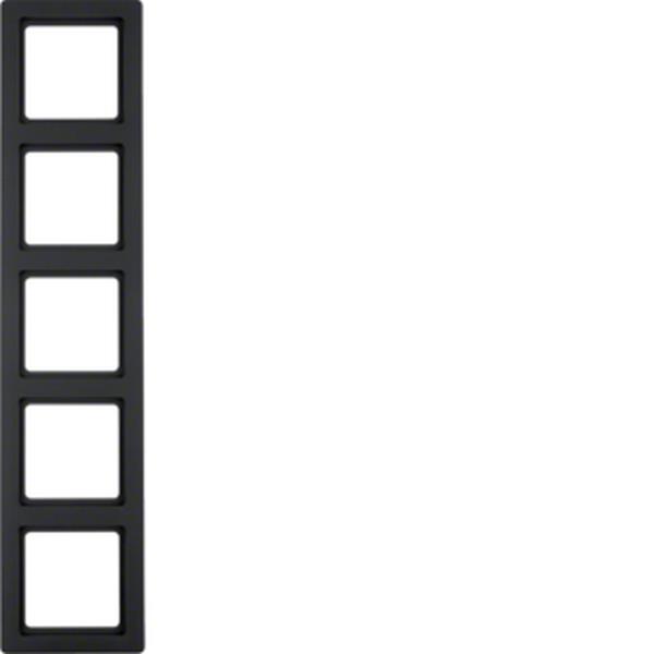 Berker Rahmen 5fach Q.1 anthrazit samt