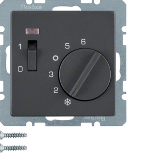 Berker RTR 24V Ö m Z-St Wip-Sch u LED Q1 anth