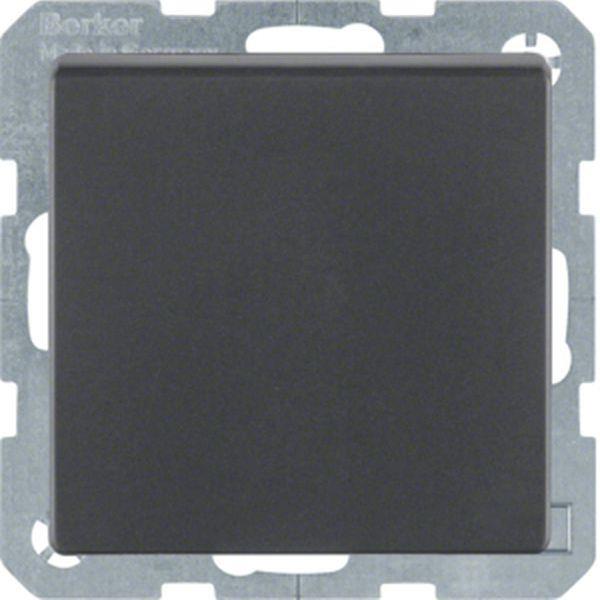 Berker SCHUKO Unterputz Steckdose 1-fach mit Klappdeckel Q.x anthrazit, samt