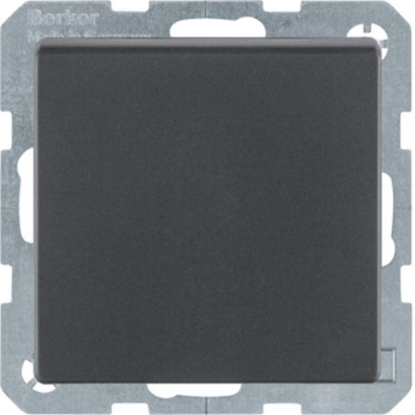 Berker UP Steckdose 1-fach mit Klappdeckel und erhöhtem BS Q.x anthrazit, samtv Berker UP Steckdose 1-fach mit Klappdeckel und erhöhtem BS Q.x anthrazit, samtv