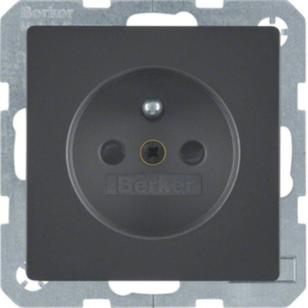 Berker Steckdose m SK-Stift e BS Q.x anth Berker Steckdose m SK-Stift e BS Q.x anth