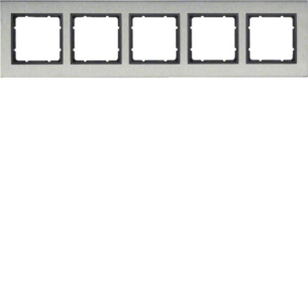 Berker Rahmen 5fach waag E-St B.7 E-St/anth Berker Rahmen 5fach waag E-St B.7 E-St/anth