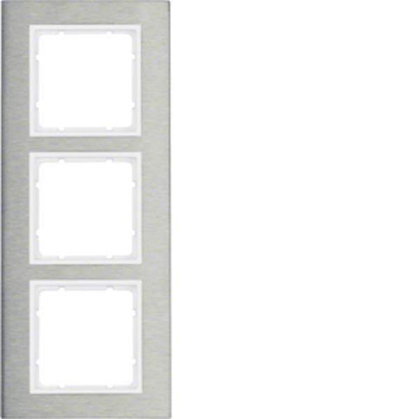 Berker Rahmen 3fach senk E-St B.7 E-St/pw Berker Rahmen 3fach senk E-St B.7 E-St/pw