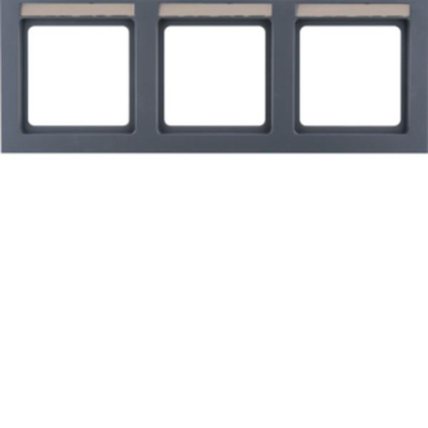 Berker Rahmen 3fach waag mit BF Q3 anth Berker Rahmen 3fach waag mit BF Q3 anth