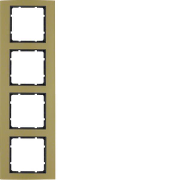 Berker Rahmen 4fach B.3 Alu gold/anthrazit Berker Rahmen 4fach B.3 Alu gold/anthrazit