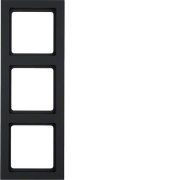 Berker Berker Rahmen 3-fach Serie Q.3 anthrazit, samt