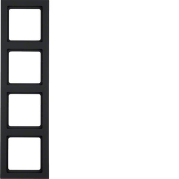 Berker Berker Rahmen 4-fach Serie Q.3 anthrazit, samt