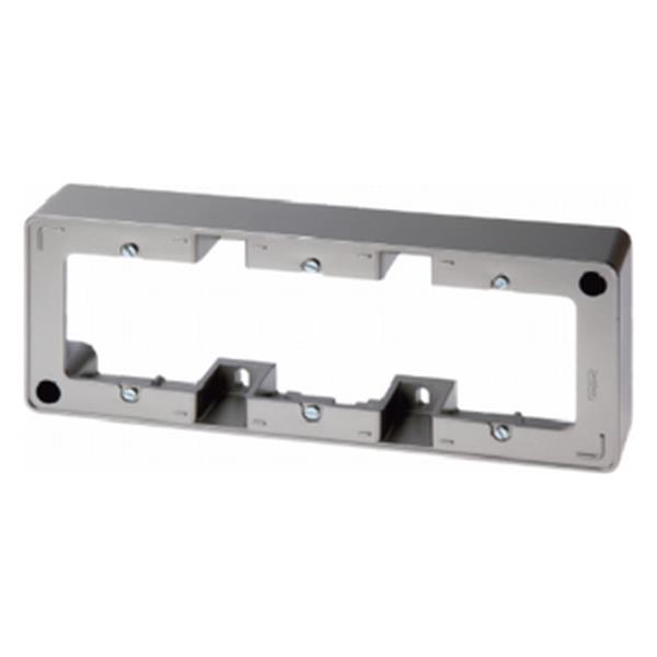 Berker Aufputz-Rahmen 3fach anthr. lackiert