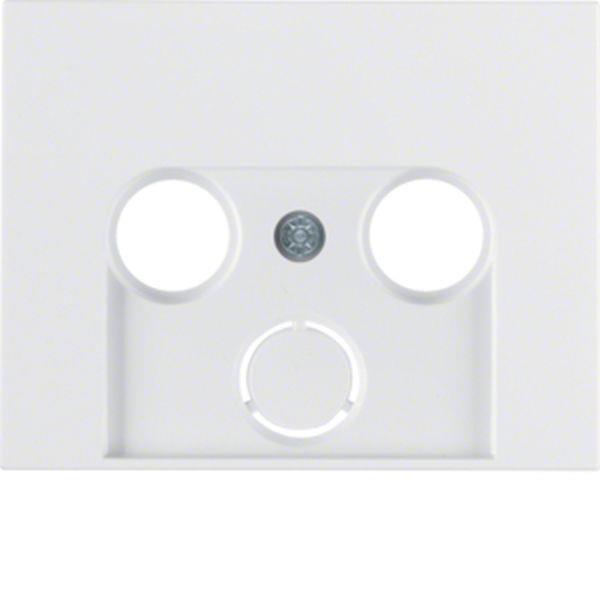 Berker Zentralstück für Ant. 2/3Loch K.1 polarw