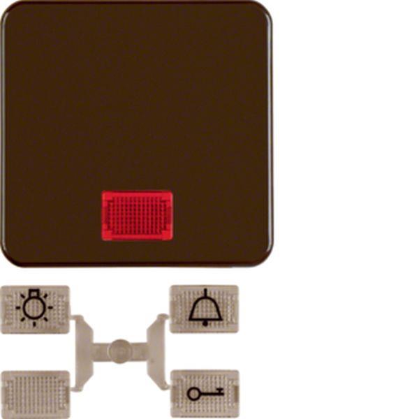 Berker Wippe AS W m.Ln WG-UP braun