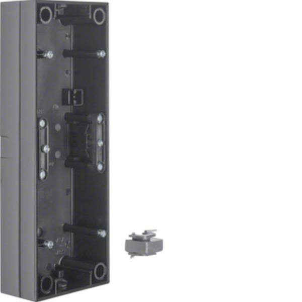 Berker Aufputz-Gehäuse 3fach R.3 schwarz glänz