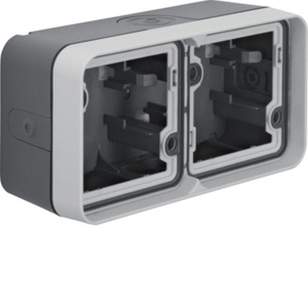 Berker Gehäuseunterteil 2f waa Rahm 4LEF W.1 gr