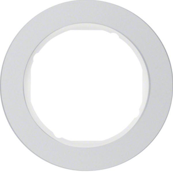 Berker Rahmen 1fach R.Classic Alu pw