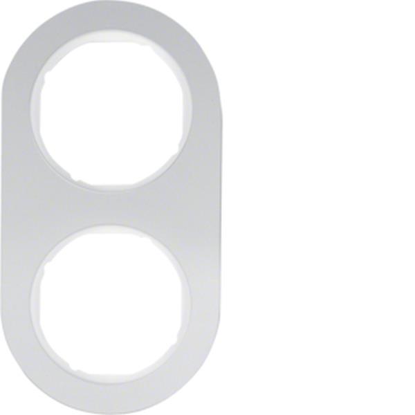 Berker Rahmen 2fach R.Classic Alu pw