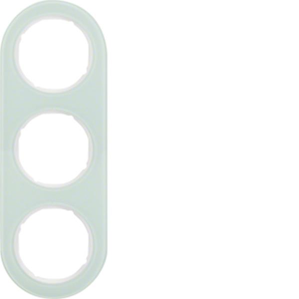 Berker Rahmen 3fach R.Classic Glas pw