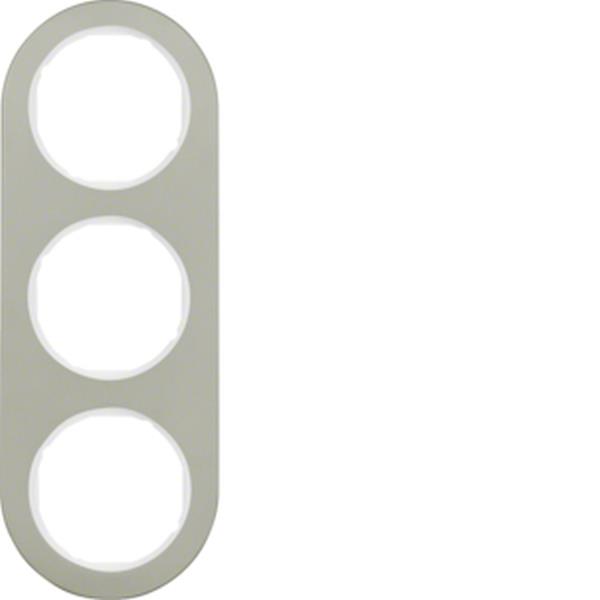 Berker Rahmen 3fach R.Classic E-Stahl pw