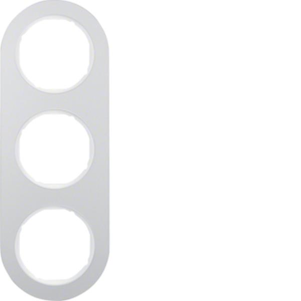 Berker Rahmen 3fach R.Classic Alu pw