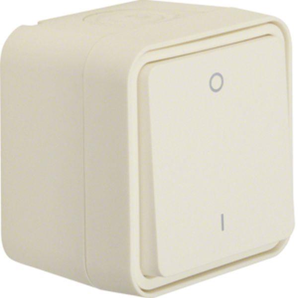 Berker Ausschalter 2p Druck 0 u 1 AP W.1 pw LT