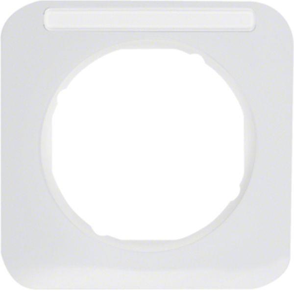 Berker Rahmen 1fach mit BF R.1 polarweiß glänz