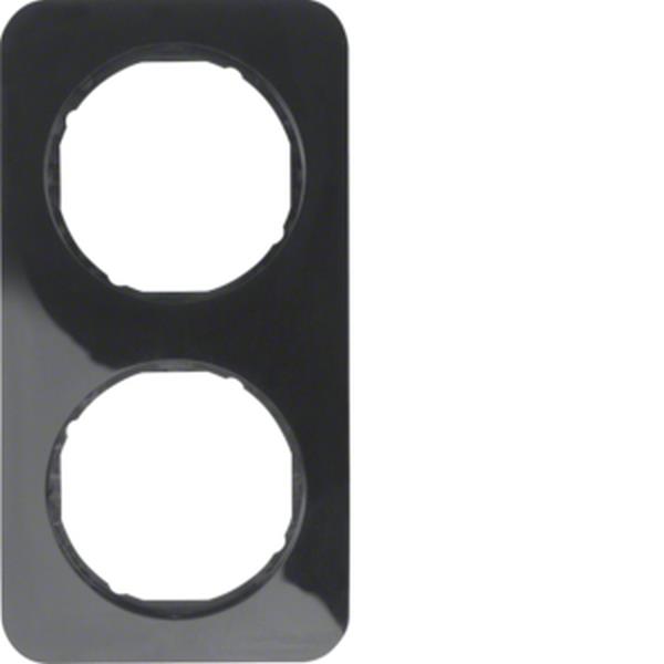 Berker Rahmen 2fach R.1 schw